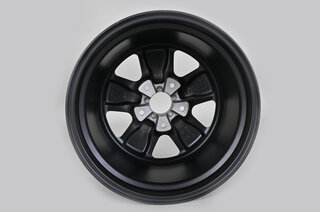 9,5x17 ET48 Classic-Design Felge Matt Schwarz/Poliert - TÜV