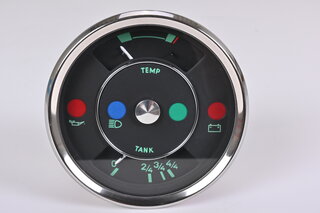 Fuel and temperature gauge 356-Style - 12V