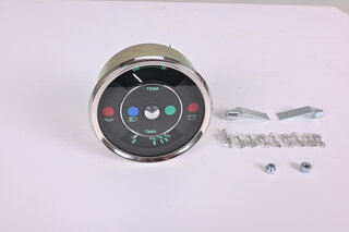 Fuel and temperature gauge 356-Style - 12V