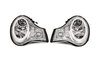Head Light Set 996 Turbo / 996 GT2 / 996 GT3 - Chrome - 991.2 Style LED DRL - For Litronic Lights
