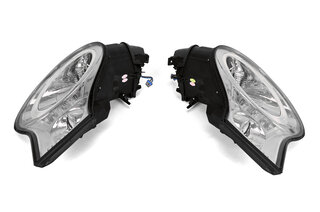 Head Light Set 996 Turbo / 996 GT2 / 996 GT3 - Chrome - 991.2 Style LED DRL - For Litronic Lights