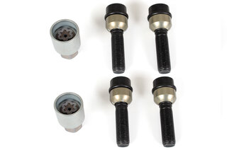 Wheel Lock Set - 18 mm Front + 18 mm Rear Spacers - Black