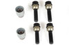 Wheel Lock Set - 18 mm Front + 18 mm Rear Spacers - Black