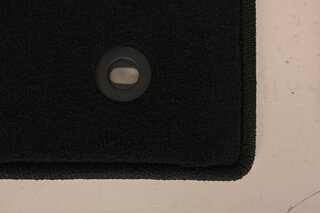 Floor Mat Set 911 / 930 - Jakarta - Black Leather Edging - Black Stitching - Includes Fasteners