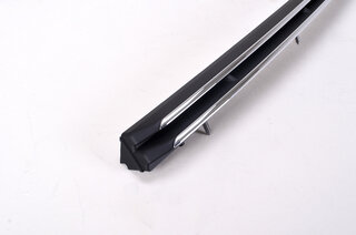 991 Rear bumper cover - Black matt  - upper - Chrome