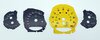 Instrument Set 991.2 GT3 RS - Black/Race Yellow Tach (Black Logo) - PDK - MPH - Orange Tickmarks