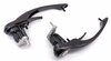 Door handle set with locking cylinder and 2 keys (left/right) - black