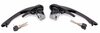 Door handle set with locking cylinder and 2 keys (left/right) - black