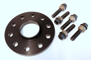 Wheel Spacer Taycan 9J1 (Y1A+Y1B) - 15 mm - Black - Hub Centric - Anodized - Sold Individually