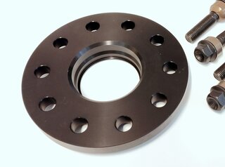 Wheel Spacer Taycan 9J1 (Y1A+Y1B) - 15 mm - Black - Hub Centric - Anodized - Sold Individually