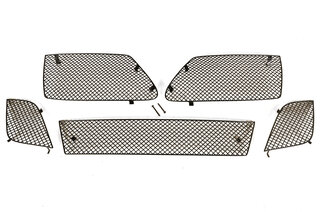 Jeu grilles pour bouclier AV 991.2 GTS / Sport Design Paket, noir