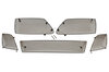 Jeu grilles pour bouclier AV 991.2 GTS / Sport Design Paket, noir