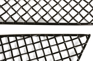 Jeu grilles pour bouclier AV 991.2 GTS / Sport Design Paket, noir
