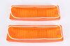 Lichtscheiben - Satz (2 St.) - Blinker vorne - extra orange