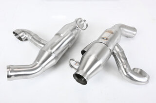 Exhaust System 964 - SPORT - 200 Cell Catalytics - Single Outlet - With Heat