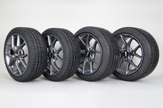 Winter-Radsatz "BBS SR" mit Michelin Pilot Alpin PA4,  8 +10x18 ET 48/45