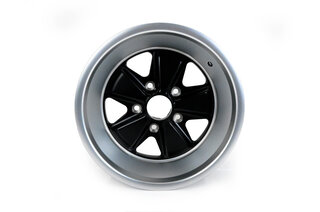 Classic Design Wheel - 9 x 16 ET 15 - Black Satin Center + Polished Lip