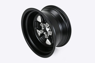 Classic Design Wheel - 8 x 16 ET 10.6 - Black Satin Center + Polished Lip - With TÜV