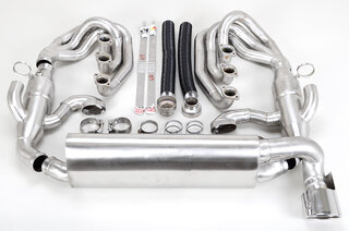 Ligne d'échappement "Brombacher" 964( Tiptronic ) inox à 100 cellules (version export) avec chauffag