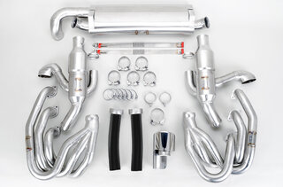 Ligne d'échappement "Brombacher" 964( Tiptronic ) inox à 100 cellules (version export) avec chauffag