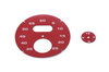 Zifferblatt Karmin Rot (RAL 3002) Sportchrono (ohne Diamanten-Look)
