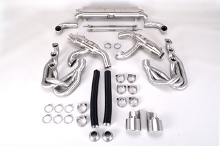 Exhaust System 964 - Custom - 100 Cell - 2 Outlet / 2 Bung - With Heat - Tip W/O Logo + W/O Polish