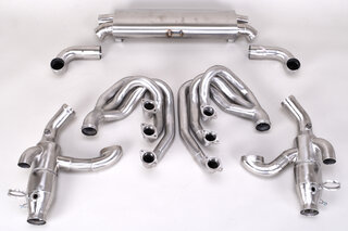 Exhaust System 964 - Custom - 100 Cell - 2 Outlet / 2 Bung - With Heat - Tip W/O Logo + W/O Polish