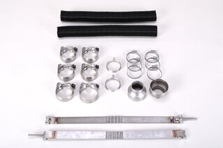 Exhaust System 964 - Custom - 100 Cell - 1 Outlet / 2 Bung - With Heat - Tip W/O Logo + W/O Polish