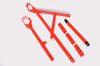 Arceau 996/997GT2/GT3 acier rouge RAL3020 montage uniquement sur version clubsport usine