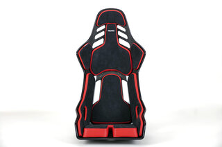 Recaro Podium CF - Driver Side - Large - Carbon + Black Alcantara / Red Leather - Track or Street