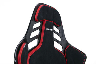 Recaro Podium CF - Driver Side - Large - Carbon + Black Alcantara / Red Leather - Track or Street