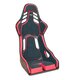 RECARO PODIUM CF, Polsterpads M - Alcantara Schwarz- Leder Rot, mit FIA/ABE, Fahrerseite
