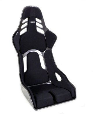 Recaro Podium CF - Driver Side - Large - Carbon + Black Perlon Velour Pads - Track or Street