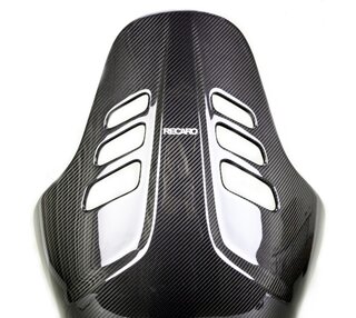 Recaro Podium CF - Driver Side - Large - Carbon + Black Perlon Velour Pads - Track or Street