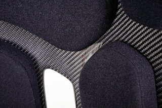 Recaro Podium CF - Driver Side - Large - Carbon + Black Perlon Velour Pads - Track or Street