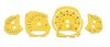 Zifferblattsatz Racing Gelb 991.2 Turbo S, PDK, MPH, Fahrenheit, mit PDLS+