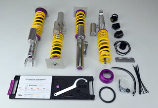 KW suspension réglable " Variant 3 " , Inox - 997 C2, C2S ( Coupe avec PASM )