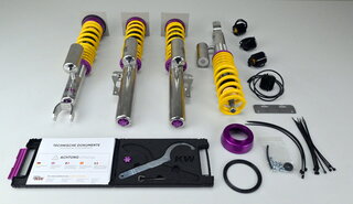 KW suspension réglable " Variant 3 " , Inox - 997 C2, C2S ( Coupe avec PASM )