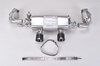 Klappen-Abgasanlage "Brombacher" 991.2, 200 Zellen HD Kats, Carbon-Blenden (nur PSE)