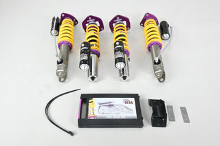 KW Coilover Suspension 3-way adjustable inkcl. Top mounts