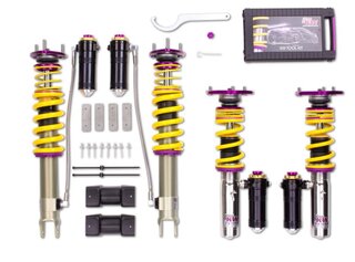 KW Coilover Suspension Kit Variant 4 Clubsport incl, support bearings - 991 C27S / C4/S / GTS
