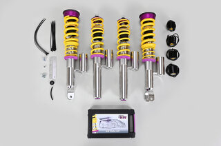 KW Doppelfeder-Gewindefahrwerk Variante 3, Inox - 997 GT2 / RS ( Mit PASM )