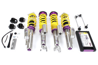 KW suspension réglable " Variant 3 " , Inox - 997 C4, C4S, Turbo ( Coupe - avec PASM )