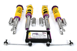 KW Doppelfeder-Gewindefahrwerk Variante 3, Inox - 997 C4 / C4S, Turbo ( Coupe - OHNE PASM )
