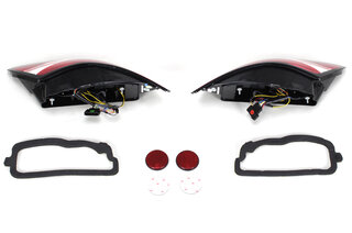 LED Taillight Set 987.1 Boxster / Cayman - Red / Crystal - European ECE Approved for Street Use - E4