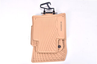 958 Cayenne 10- with add. A/C O.E. Coupe Floor Mats (gumm)- LUXORBEIGE