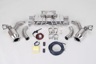 Ligne échappement sport à clapets 991.1 turbo et 991.2 turbo avec télécommande