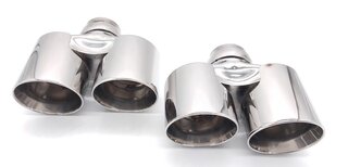 Jeu de sorties 997 ( 3,6L ) "S-Look" Ø 2x 90mm ( Non S )