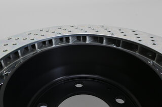 Sport Brake System - Rear - Brembo GT - 4 Piston - Drilled - 345 x 28 mm, caliper red