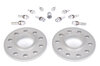 Distanzscheibe 10mm Alu eloxiert Satz (2x10mm) incl. Radschrauben + 2 x Felgenschloss, Macan